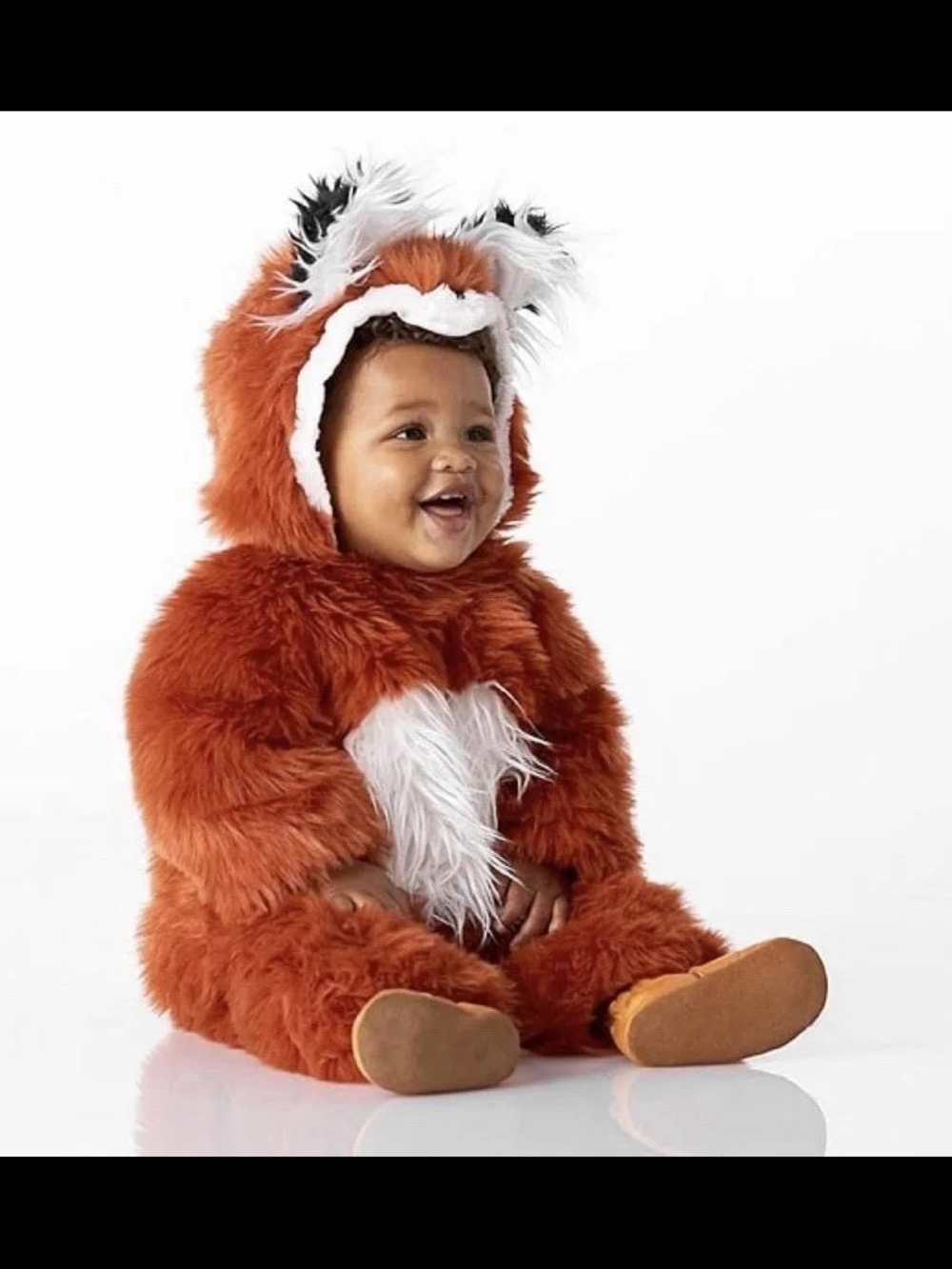 Pottery Barn Kids Orange Plush Fox Hooded Costume